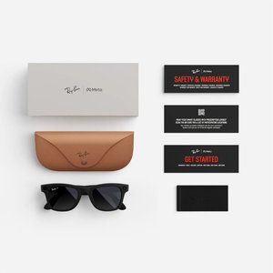 Ray Ban Meta black sunglasses